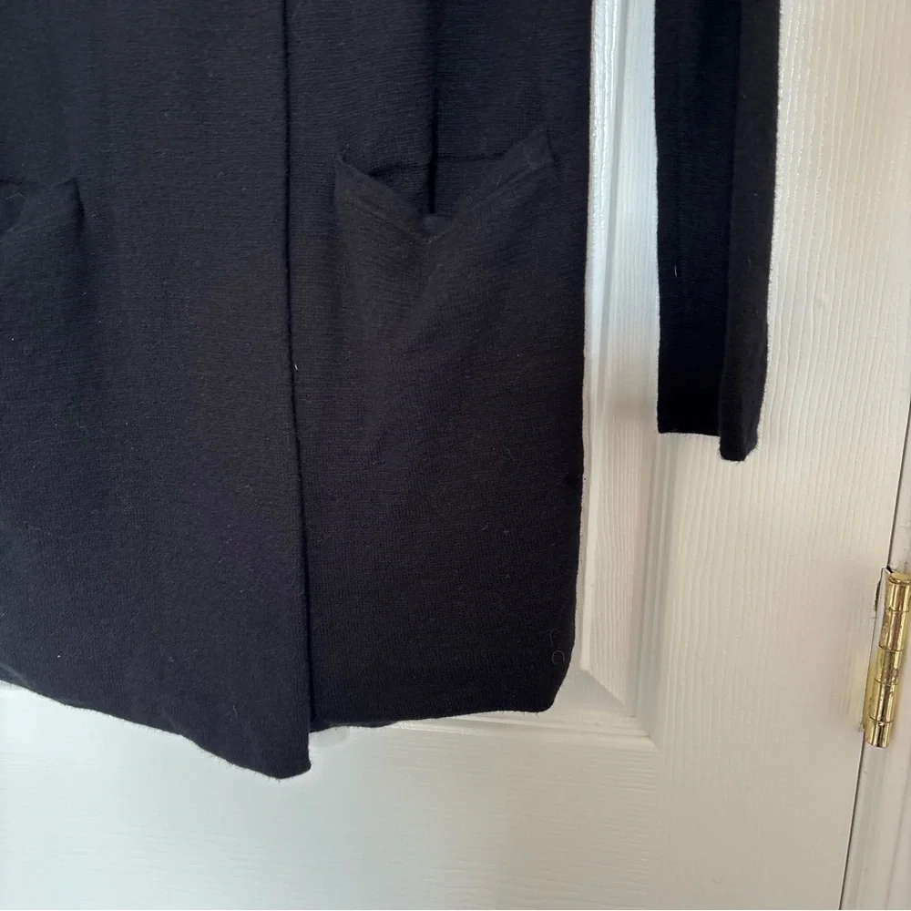J. Crew Black Collarless Sweater Blazer Size Extra Extra Small
